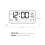 8001-EN LED Clock 13.66.33.4 cm Black/White 7