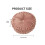 Pumpkin-shaped round pillow pink 1 pc 2