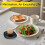 Ceramic Egg Cups Set – Stackable Porcelain Holders, Easy-Clean Tray, Decorative Breakfast/Easter Serving Dish, Compatible with Standard Eggs 6