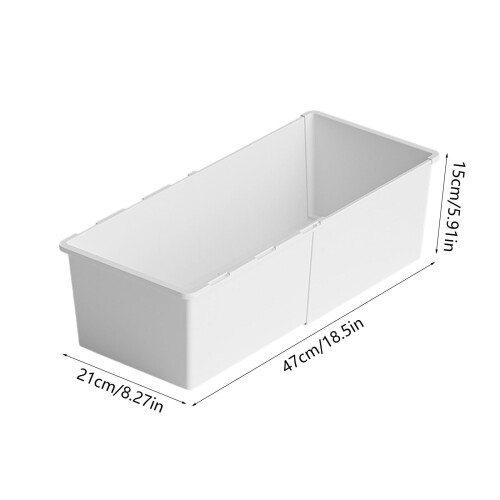 Telescopic Storage Box,Adjustable Plastic Cabinet Organizer,Kitchen and Pantry Storage for Snacks and Miscellaneous Items 1