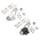 Keyed Metal Window Locks for Sliding Window Adjustable Security Window Stops Easy Installation Window Locks for Home 6