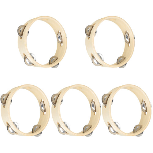 5Pièces Tambourines Percussion Main Multicolores Pour Jeu Et 1