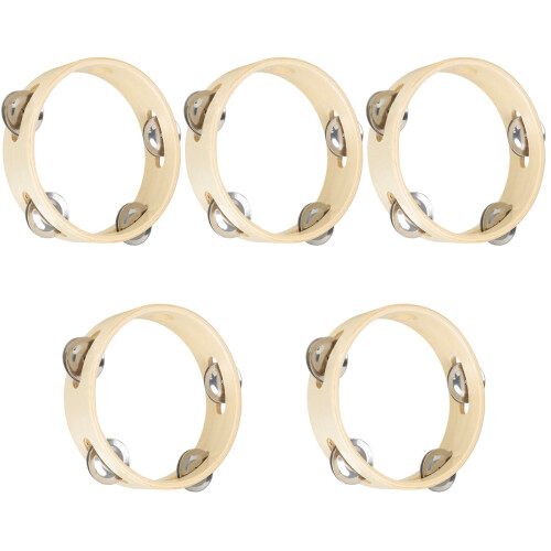 5Pièces Tambourines Percussion Main Multicolores Pour Jeu Et 2