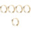 5Pièces Tambourines Percussion Main Multicolores Pour Jeu Et 4