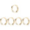 5Pièces Tambourines Percussion Main Multicolores Pour Jeu Et 5