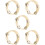 5Pièces Tambourines Percussion Main Multicolores Pour Jeu Et 8