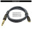Μαύρο καλώδιο USB C αρσενικό σε 6.5mm αρσενικό καλώδιο διεπαφών πλεγμένο νάιλον 3