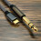 Μαύρο καλώδιο USB C αρσενικό σε 6.5mm αρσενικό καλώδιο διεπαφών πλεγμένο νάιλον 4