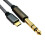 Μαύρο καλώδιο USB C αρσενικό σε 6.5mm αρσενικό καλώδιο διεπαφών πλεγμένο νάιλον 5