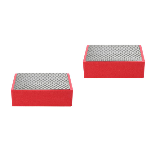 2Pièces Outil De Main Durable En Éponge Élastique Rouge 2