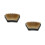 2Pièces Base Fixation Acier Cuivre Accessoire Décoratif 9