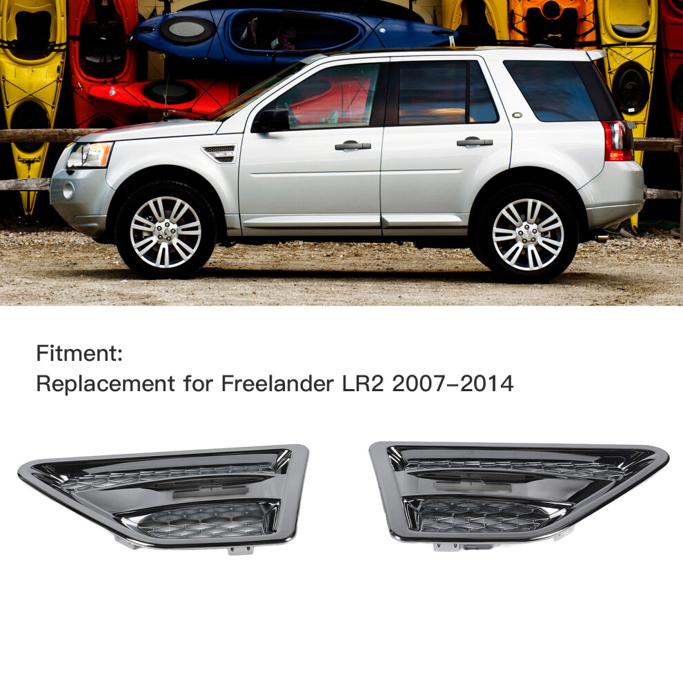 Glossy Side Vent Covers Pair For Freelander Lr2 7055741180453