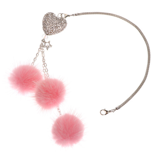 2Pièces Pendentif Intérieur Fourrure Rose Durable 1