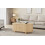 Oval Coffee Table with 2 Sliding Doors 4