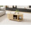 Oval Coffee Table with 2 Sliding Doors 6