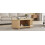 Oval Coffee Table with 2 Sliding Doors 8