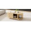 Oval Coffee Table with 2 Sliding Doors 9