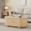 Oval Coffee Table with 2 Sliding Doors 12