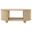 Oval Coffee Table with 2 Sliding Doors 19