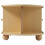 Oval Coffee Table with 2 Sliding Doors 20