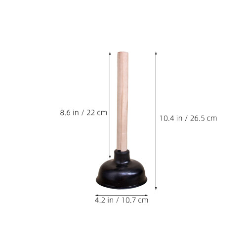 2Pièces Siphon Déboucheur En Caoutchouc Noir Pour Lavabo 1
