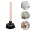 2Pièces Siphon Déboucheur En Caoutchouc Noir Pour Lavabo 10