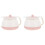 2Sets Praktische Roze Kamerpot Van Dik PP Plastic Met 6