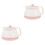 2Sets Praktische Roze Kamerpot Van Dik PP Plastic Met 7