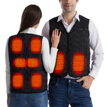 Warming Heated Vest For Men And Women, Lightweight Jacket With Balanced Heat And Machine Washable Construction, Ideal For Skiing Hunting Camping And