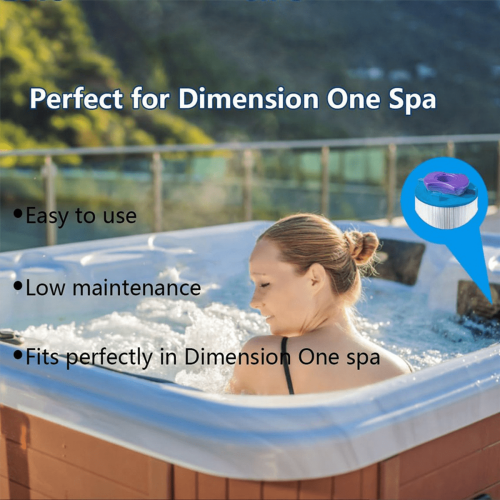 6 stk. Dimension One spa-filter, erstatning for Vision Dimension One Spa, 01512-261 til Vision spabadsfilter, 6 stk. til Dimension One spa-filter, 2