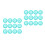 24Pcs Green Bbq Plate Holder Reusable Picnic Tableware 9