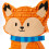 Fox Piñata Set with Bat and Mask for Parties 4