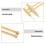 Pottery Ceramic Clay Modeling Tool Set with Golden Plastic Handle, 1 Set for Sculpting and Crafting 6