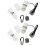6Sets Compacte Aquarium Air Pump Zwart USB Tank Aerator 2