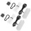 6Sets Compacte Aquarium Air Pump Zwart USB Tank Aerator 6