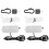 6Sets Compacte Aquarium Air Pump Zwart USB Tank Aerator 8