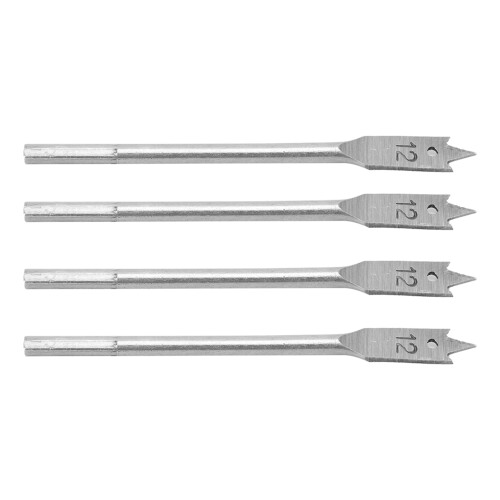 Flat Boring Drill Bit Set Titanium Coated Double Side Cutting Spurs Efficient Hole Cutting Tool For Woodworking Diy Projects 2