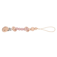Baby Silikon Schnullerketten Sicherer Drop-Proof Blass Mauve Leichter Halter