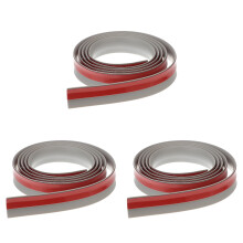3St PVC Overgangstrip Grijs Vloerrand Afwerking Voor Tapijt En Tegels