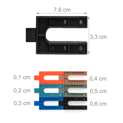 Distanțiere din plastic, set 144 - Instalare ferestre 2
