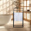 Towel Rack with 3 Metal Rods - Freestanding Design 2