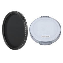 High Performance Variable ND Filter for Photography, Optical Glass with Nano Coatings Stepless Adjustment Graduated Neutral Density Filter for