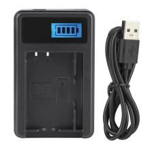 Charging Status Display USB Charger with Constant Current Control, Over Voltage Protection for Sony NP FT1DSC T Series Nikon EN EL20A Olympus Stylus