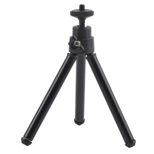 Portable Tripod with Ball Head Mount and Pan Tilt Functionality, Lightweight Mini Tripod for Flexible Camera Positioning, Adjustable Height Stable