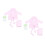 2Sets Pink Newborn Bathrobe Plush Infant Photography Prop Comfortable 3