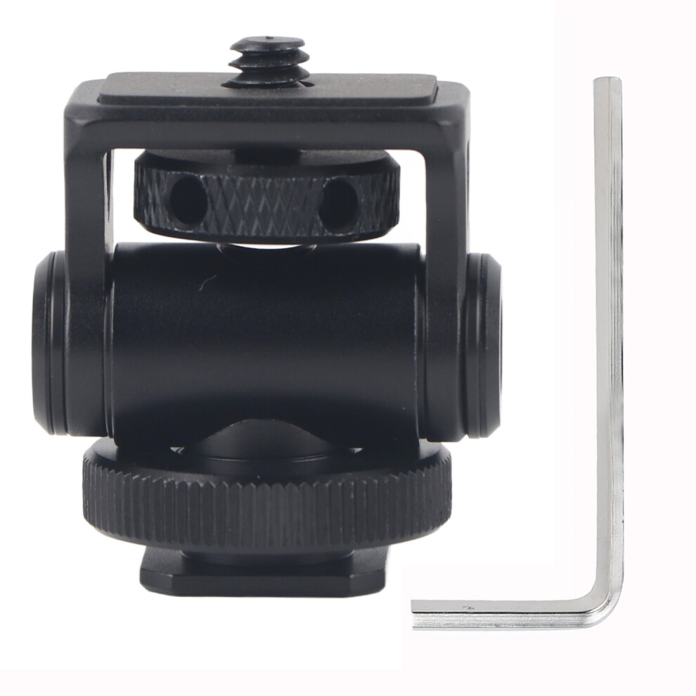 Portable And Lightweight Camera Monitor Mount With Retractable Arri Positioning Pin For5inch And7inch Field Monitor, 360Degree Swivel With 9557311642838