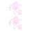 2Sets Pink Newborn Bathrobe Plush Infant Photography Prop Comfortable 5