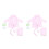 2Sets Pink Newborn Bathrobe Plush Infant Photography Prop Comfortable 6
