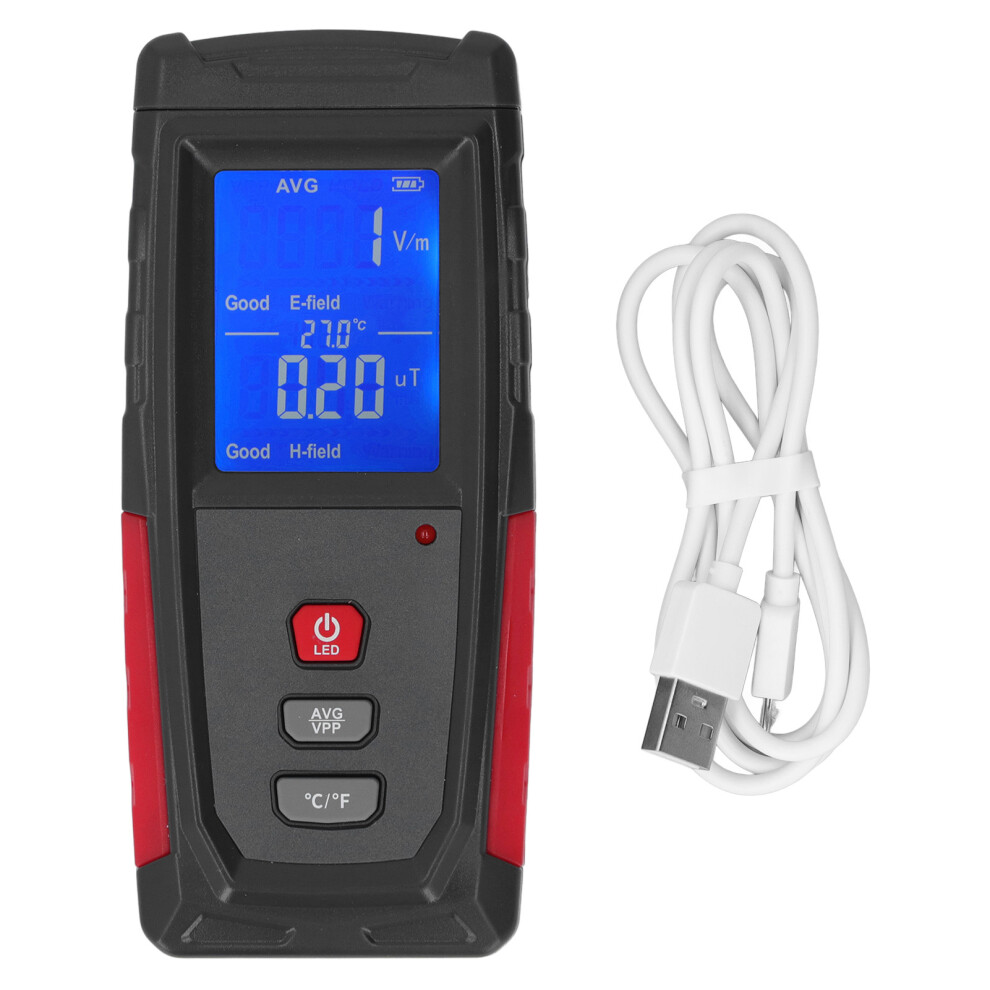 Magnetic Fields Detection Digital Emf Detector3in1rechargeable Electromagnetic Field Radiation Meter Visual And Audible Alarm Wifi Signal 9014198313096