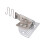 2Pcs Silver Stainless Steel Sewing Edging Device Binding Attachment 2